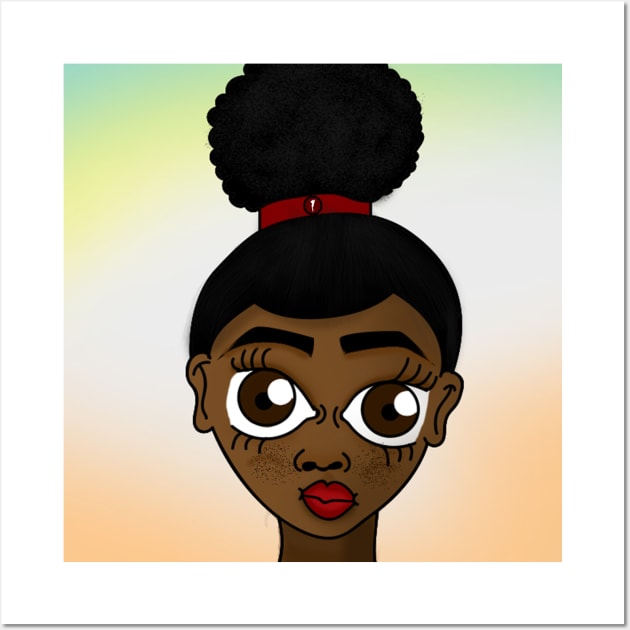 Black girl art Wall Art by Spinkly Creations 